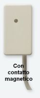 Marchio: UNITEK. Articolo: UTKCZEMS5R. Sen. sismico superfici cavo 2 poli 2m alim 12vcc abs bia.+ Con.mag.