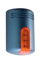 Marchio: VENITEM. Articolo: 20202209. Sirena autoalimentata a 13.8 Vdc con lampeggiante a led, sistema antischiuma-antishock e anti-perforazione. Doge LSP celeste cal. Arancio.