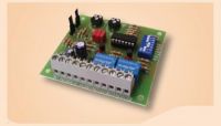 Marchio: VIMO. Articolo: C1TIME001. La scheda C1TIME001 è stata progettata per fornire diverse funzioni temporizzate gestite tramite un microcontrollore. L’unità è dotata di due ingressi indipendenti e due uscite relè in scambio capaci di pilotare ognuna carichi fino a 3A 28Vcc o 120Vca. Una serie di DIP-SWITCH permette di selezionare il programma scelto, il fondo scala delle temporizzazioni e il tipo di ingresso rilevato se sensibile a segnali positivi o negativi. Tramite due jumper è possibile inoltre selezionare se i due ingressi sono di tipo “a dare” o “a mancare”. Un ulteriore ingresso di reset, sia a bordo scheda che remotizzabile, permette di disattivare le uscite e inizializzare la scheda in qualsiasi momento. Due potenziometri, infine, permettono di regolare le temporizzazioni da “0” a “60” secondi o da “0” a “60” minuti a seconda del fondo scala selezionato. Le funzioni disponibili sono le seguenti: doppia segnalazione temporizzata, da impulsivo a bistabile e da bistabile a impulsivo, impulso monostabile, segnalazione a doppia temporizzazione con memoria, segnalazione con preallarme temporizzato e allarme immediato, relè passo passo temporizzato, segnalazione su ingressi in AND in finestra temporale, segnalazione a fine conta impulsi con abilitazione. Dimensioni 78X72X18 mm. Tensione di lavoro max +13.8Vcc. Assorbimento massimo 65 mA. Assorbimento MAX con relè a riposo 20mA. Corrente massima per relè 3 A 28Vcc / 120Vca.