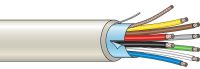 Marchio: ARITECH. Articolo: WC108W-HF. Cavo schermato 2x0,75 + 6x0,22, senza alogeni. Matassa da 100 m.