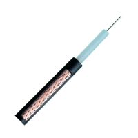 Marchio: DIERRETVCC. Articolo: vh-rg59-300n. Bobina  Cavo - 300 m - RG59 - Conduttore interno Rame 0.584 mm - Isolamento PE Solido 3.7 mm - Conduttore esterno CCA intrecciato 112/0.12 mm - Guaina PVC 6.0 mm - Nero