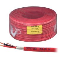 Marchio: NOTIFIER. Articolo: 2X2,5. Cavo twistato e schermato di colore rosso.Twistatura: passo 10cm. circaGrado di Isolamento: 4Schermo con filtro di drenaggioHalogen Free - LSZHEN50200 PH30Matassa di 200mt. Prezzo al metro.