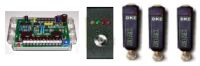 Marchio: ARMAS. Articolo: KB 104/3LIV. Kit per attivazione sistemi d'allarme composto da: 1 scheda KB104, 3 chiavi KEY BIT codificate, 1 lettore MKB. Alimentazione: 12 V dc