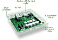 Marchio: ETER. Articolo: ETER DDS EXT TCPT84. Espansione TCP/IP e Input/Output: aggiunge l’interfaccia TCP/IP, bus RS485 verso altre schede TPL e 8 input supervisionati, 4 relè e 4 LED di controllo per i lettori di carte