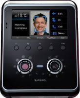Marchio: ETER. Articolo: ETER SUP FSM . Terminale biometrico di riconoscimento del volto per controllo accessi e presenze:· 1.1 GHz DSP, 667MHz RISC· Memoria 4GB flash, 512MB RAM· Display LCD 4.3” WVGA Touch Screen· Telecamera doppia per riconoscimento volto e videotelefono, tecnologia avanzata di ricoscimento facciale facile e veloce, face logging· Videotelefono IP con interfaccia audio e video· Lettore di carte RFID 13,56MHz Mifare/Desfire· Capacità template 10.000 (1:1), 1.000 (1:N)· 10.000 utenti· Eventi: 1.000.000 / Immagini: 10.000· PoE· Interfacce: TCP/IP, RS485/232, Wiegand, relè· Embedded Web Server con BioStar Lite· 2 porte RS485, RS232, 4 porte TTL I/O, 2 Relè· USB· Tamper Switch· Suono a 16 bit Hi-Fi per voce e indicazioni sonore· Temperatura di Lavoro: - 20°C ~ 50°C· 12vDC· Dimensioni (mm) 132(L) x 165(A) x 60(P)