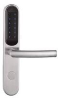 Marchio: ETER. Articolo: ETER M-SS929. Maniglia stand alone con codice Display retroilluminato con 12 tasti a sfioramento 10 password liberamente impostabili a 1-8 cifre Alimentazione: 4 pile AAA alcaline Durata: circa 18 mesi (dipendenti dall’utilizzo) Segnalazione di batteria bassa: quando la tensione è minore di 4.5V (circa 100 aperture prima di doverle sostituire) Consumo a riposo: 12uA Consumo in apertura: 200mA Tempo di apertura: 7 secondi. Sblocco di emergenza: tramite chiave o carta master Spessore porta: tra 28mm e 85mm. Dimensioni: 270mm × 73.8mm ×16.5mm Peso: 2.5Kg Orientamento: sinistra premere per aprire, destra premere per aprire, sinistra tirare per aprire, destra tirare per aprire. 