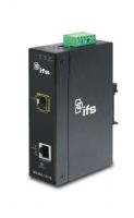 Marchio: ARITECH. Articolo: MC355-1T/1S. 1-Port 10/100/1000Base-T Copper + 1-Port SFP Managed Media Converter(-30~75°C) - Power 12-48V DC - Din rail or Wall Mount - accepts SFP Port 1000Base-SX/BX/LX/LHX/ZXonly. Additional PSU to be ordered: 613P-EU or 613P-UK