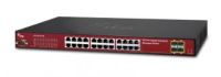 Marchio: ARITECH. Articolo: NS3550-24T/4S. 24-Port 10/100/1000Base-T Copper Ports with 4 shared SFP Slots Managed Gigabit Ethernet Switch(-40~75°C) - Power 36-72V DC. Additional PSU to be ordered: PS48VDC240W-EU orPS48VDC240W-UK