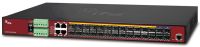 Marchio: ARITECH. Articolo: NS4750-24S-4T-4X. 24-Port SFP Slots with 4 shared 10/100/1000Base-T  Copper Ports Managed Gigabit Ethernet Switch and 4 1/10BaseG SFP+ Uplinks (0~50? AC, or -10~60? DC External PSU)