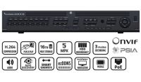 Marchio: ARITECH. Articolo: TVN-2116S-4T. TruVision NVR 21, 16 IP channels, 16 PoE, H.264/MPEG-4, ONVIF/PSIA, 80 Mbps bandwidth, eSATA, HDMI/VGA/BNC, 4 TB storage