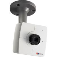 Marchio: COMBIVOX. Articolo: . Telecamera da interno a colori con risoluzione 1.3 megapixel e tecnologia H.264. Sensore CMOS da 1/3” a scansione progressiva. Sensibilità minima 0.5 LUX. Lente fissa 4.2mm, F1.8. Compressione H.264, MPEG-4 ed MJPEG selezionabili con possibilità di invio di flussi video multipli (dual stream). Fino a 18 fps alla risoluzione di 1280x1024 pixel, fino a 25 fps alla risoluzione di 1280x720 pixel ed alle altre risoluzioni inferiori supportate. Angolo di visualizzazione orizzontale da 65° con lente standard, supporto ottiche intercambiabili CS. AWB e AGC manuale o auto, Flickerless. Motion detection integrato ed alimentazione esclusivamente PoE. Completa di staffa per montaggio a parete o a soffitto.