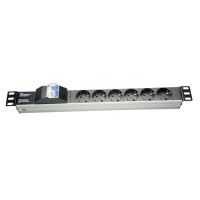 Marchio: DIERRETVCC. Articolo: VH-PDU-6PN. Presa di corrente multipla - Formato incappabile - 6 uscite fino a 250VAC - 16 A max. - 1U - Interruttore automatico per la sicurezza di sovraccarico - Colore nero