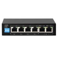 Marchio: DIERRETVCC. Articolo: VH-SF-SW0604POE-60. Safire - Switch da tavolo - 4 porte RJ45 10/100 Mbps + 2 Uplink Port 10/100 Mbps - 4 Porte PoE/PoE+ (porte 1~4) ) - Supporta alimentazione PoE fino a 60W in totale per tutte le porte - Compatibile con PoE IEEE802.3af/at - Supporta AI VLAN, AI PoE, AI Extend y AI QOS