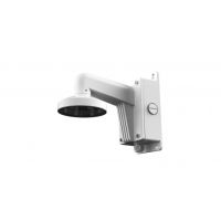 Marchio: HIKVISION. Articolo: DS-1273ZJ-135B. Staffa da parete con box posteriore in alluminio colore bianco.Dimensioni: Diametro 135 x 182 x 120 mm