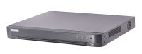 Marchio: HIKVISION. Articolo: DS-7208HUHI-K2. DVR Turbo HD 8 canali HDTVI/HDCVI/ANALOG/AHD +2 IP (fino a 6Mp), 5MP@15fps (1080P@25fps), rapporto risoluzione\frame e bit rate variabile (32 Kbps-10 Mbps) per singolo canale, 8 ingressi e 4 uscite di allarme con relè programmabile su eventi multipli, 3 uscite video principali (VGA, HDMI in 4K, BNC), 4 ingresso e una 1 uscita audio bidirezionale, predisposto per montaggio di 2 dischi SATA fino a 8TB, 2 porte USB (mouse, backup), RS485, 1 LAN 10/100/1000Mbps, alimentazione esterna a 12Vdc (in dotazione) max 20W senza disco fisso, Hik-Connect cloud, Dual-Stream Video Compression H.265+/H.265/H.264+/H.264, registrazione in cloud su piattaforme online (OneDrive, GoogleDrive, DropBox)