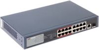 Marchio: HIKVISION. Articolo: DS-3E0318P-E/M. SWITCH 10/100 UNMANAGEDPORTE: 16. POE: 16: IEEE 802.3af, IEEE802.3at . TIPOLOGIA: 10/100. TIPO POE: 30 W. BUDGET TOTALE: 135 W. DISTANZA POE: EXTENDED MODE 250MT. UPLINK: 2. TIPOLOGIA UPLINK: 10/100/1000 e SFP. TIPO: L2 UNMANAGED. CASE: METALLICO. BANDA: 7.2 GBPS. TEMPERATURA FUNZIONAMENTO: 0 ºC a +40 ºC . ALIMENTAZIONE: 100-240 VAC
