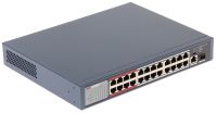 Marchio: HIKVISION. Articolo: DS-3E0326P-E/M. SWITCH 10/100 UNMANAGEDPORTE: 24. POE: 24: IEEE 802.3af, IEEE 802.3at. TIPOLOGIA: 10/100. TIPO POE: 30 W. BUDGET TOTALE: 230 W. DISTANZA POE: EXTENDED MODE 250MT. UPLINK: 2. TIPOLOGIA UPLINK: 10/100/1000 e SFP. TIPO: L2 UNMANAGED. CASE: METALLICO. BANDA: 8.8 GBPS. TEMPERATURA FUNZIONAMENTO: -10 °C a 55 °C. ALIMENTAZIONE: 100-240 VAC