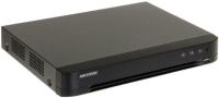 Marchio: HIKVISION. Articolo: iDS-7208HUHI-K1/4S. DVR ACUSENSE 8CH/4CH DEEP LEARNING 8MP + 1*HDD VIDEO 1TBDVR 8 CH self-adaptive HDTVI 8MP /AHD 5MP / HD CVI 4MP/IP/CVBS, accetta fino a 16 telecamere IP a 8MP , risoluzione analogica TVI fino a 5MP@12Fps 2MP@25Fps, compressione video H.265+/H.265 /H.264+/H.264, uscita video HDMI (4K) - VGA - CVBS, I/O audio 4/1 Alarm 8/4. 1 RJ45 10M/100M/1000M, protocolli di rete TCP/IP, PPPoE, DHCP, Hik-Connect, DNS, DDNS, NTP, SADP, NFS, iSCSI, UPnP™, HTTPS, ONVIF. Supporta controllo PTZ via Omnicat, sino a 64 connessioni simultanee, supporta accesso a Hik-Connect. 1 HDD VIDEO sata fino a 10TB, 2 porte USB 2.0, 1 RS485 ,alimentazione 12VDC, temperatura di funzionamento -10 ºC to +55 ºC, assorbimento 20W. Dati Up to coax, Smart Features: Smart Search, Scene Change Detection. Deep Learning: 4ch Human&Vehicle Detection/Search. Playback sincronizzato 8ch. 1HDD DA 1TB INCLUSO (SPECIFICO PER APPLICAZIONI DI VIDEOSORVEGLIANZA)