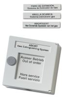Marchio: ARITECH. Articolo: DM863-4. Avvisatore manuale di colore bianco tipo B a duplice azione per disattivazione spegnimento. Necessita di attrezzo per la rottura del vetro.
