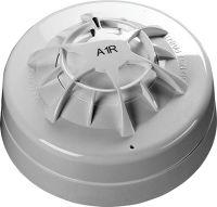 Marchio: ARITECH. Articolo: DT634. Rilevatore termico a soglia fissa con intervento a 57° e con funzione termovelocimetrica. Classe  A1R. Dotato di uscita elettronica per ripetitore remoto - Funzionamento 8,5-33Vcc. Approvazione CPR.