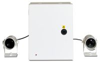 Marchio: ARITECH. Articolo: FD2000. Barriera a IR per rivelazione incendi con elettronica e gruppi ottici TX e RX separati. Portata fino a 100 m Basso assorbimento con alimentazione a 12/24Vcc. Uscite singole per allarme e guasto - prEN54 parte12 