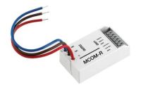 Marchio: COOPER. Articolo: MCOM-R. Micromodulo indirizzato con 1 uscita di comando a relè. Questo modulo ha il relè che segue il comando di reset della centrale (esempio: quando si deve togliere l'alimentazione, per qualche instante, da un dispositivo per resettarlo). Il modulo, come il resto della gamma dei dispositivi analogici, è dotato di circuito isolatore.
