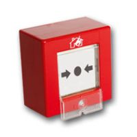 Marchio: COOPER. Articolo: 2480-CSA. PULSANTE A ROTTURA VETRO ROSSO CON LED