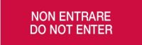 Marchio: COOPER. Articolo: CSA08643. Diciture per pannello serie 5000. NON ENTRARE DO NOT ENTER