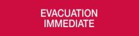 Marchio: COOPER. Articolo: CSA08671W. Diciture per pannello serie 5500. EVACUATION IMMEDIATE