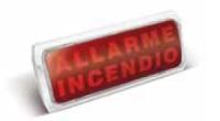 Marchio: ELKRON. Articolo: TM24A. Targa ottico acustica monofacciale>> Alimentazione: 12 – 24 Vcc>> Consumo max: 100 mA>> Illuminazione tramite led ad alta efficienza>> Pressione acustica del buzzer: 85 dB a 1m>> Luce fissa/lampeggiante selezionabile>> Suono continuo/intermittente selezionabile>> Protezione contro inversione di polarità>> Temperatura di funzionamento: -10°C ÷ +50°C>> Materiale: ABS autoestinguente classe V0>> Grado di protezione: IP40>> In dotazione i seguenti pittogrammi: allarme incendio, fire alarm>> Certificato EN54 parte 3: Numero DOP 0051-CPR-0445
