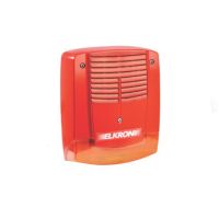 Marchio: ELKRON. Articolo: HPA700F. Sirena autoalimentata da esterno> Blocco suonata alla prima alimentazione> Tensione nominale di alimentazione: 24 Vcc> Tensione minima di funzionamento: 18 Vcc> Tensione massima di funzionamento: 30 Vcc> Assorbimento a riposo: 24 mA tip ici> Assorbimento max di ricarica batteria: 650 mA> Assorbimento in allarme: 1 A alla tensione nominale> Potenza lampada ad incandescenza: 10 W> Grado di protezione involucro certificato (CE l 70.1 ): l P33> Grado di protezione involucro dichiarato dal costruttore: IP43> Grado di resistenza meccanica IK (norme CEI 70.3): IK08> Frequenza di funzionamento: 2400+2800 Hz> Accumulatore allocabile: 12V 1.9Ah, 12V 2Ah, 12V 2.1Ah> Temperatura di funzionamento certificata: -25°C ÷ +70°C> Portata contatti relé R controllo fine linea: 6 A @ 24 Vcc> Dimensioni (L x H x P): 254 x 314 x 108 mm> Certificato EN54 parte 3 N. 0051-CPD-0386