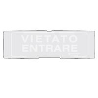 Marchio: NOTIFIER. Articolo: P-PAN1-P-VEN-G. Pellicola in policarbonato con la scritta 