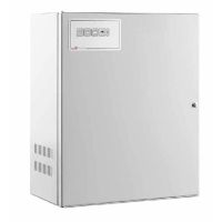 Marchio: VENITEM. Articolo: TUL 500 EN. Alimentatore switching antincendio in box metallico verniciato a 27,6V DC 3A con amperometro a LED e indicazione di sovraccarico. Mascherina serigrafata e retroilluminata per indicazione presenza rete, stato batteria, guasto. Certificato EN 54-4 e EN12101-10.