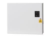 Marchio: ARITECH. Articolo: PM842. Alimentatore switching 12V 2 A, fornito in contenitore metallico con possibilità di ospitare una batteria in tampone da 7,2Ah. Protezione elettronica dai corto circuiti e dal sovraccarico, dimensioni 200 x 230 x 80 mm.