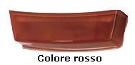 Marchio: ARITECH. Articolo: AB613. Lente di ricambio in policarbonato per flash sirena AS610 e AS612, colore rosso.