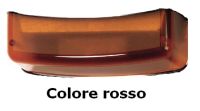 Marchio: ARITECH. Articolo: AB633. Lente di ricambio in policarbonato per flash sirena AS630 e AS632, colore rosso.