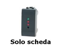 Marchio: COMBIVOX. Articolo: Modulo termostato da incasso. (solo scheda) Modulo termostato da incasso su BUS RS485 compatibile con centrali Amica 2012 dotate di almeno un tastiera Simplya. Grazie a più moduli termostato è possibile gestire la climatizzazione (caldo-freddo) di uno o più ambienti in impianti di tipo monozona o multizona.Inoltre, tramite centrale Amica dotata di AmicaWeb, è possibile il controllo dell'impianto di climatizzazione anche via LAN/Internet (ON/OFF, regolazione temperatura) da qualsiasi terminale (PC, iPhone, iPad, Smartphone e Tablet Android).Disponibile nelle serie Living International o solo scheda per consentire l'alloggiamento in qualsiasi tipo di cassetta.
