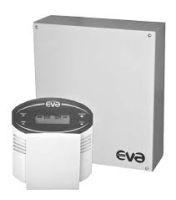 Marchio: COMBIVOX. Articolo: EVA GSM. La centrale di allarme Eva è una centrale GSM costituita da una scheda (alimentazione + ingressi) e una tastiera LCD con modulo GSM integrato. 6 zone (4 su scheda + 2 su tastiera) + 1 zona addizionale 24 h. 3 aree di inserimento indipendenti. 1 uscita relè sirena + 1 OC (su scheda), 2 OC su tastiera. Programmazione locale da tastiera. Inseritore su BUS per la parzializzazione di 2 aree. Segnalazioni di allarme in fonia e SMS con possibilità di definirli nella descrizione dell'evento (furto, rapina etc.), della zona in allarme e dell'area di appartenenza. Segnalazioni SMS di stato (batteria scarica, assenza rete elettrica, allarme rapina, etc.) già programmate di default. 24 codici utente da tastiera con 3 differenti livelli di autorità, 16 chiavi utenti per la parzializzazione di 2 aree tramite inseritore su BUS. Programmatore orario per l'attivazione automatica delle uscite, gli inserimenti/disinserimenti per area, abilitazione/disabilitazione dei codici utente. Gestione della SIM (scadenza e credito residuo) direttamente da tastiera. Tastiera LCD con esclusiva funzione di telefono cellulare per l'invio e la ricezione delle chiamate su rete GSM: antirapina e soccorso medico con teleascolto ambientale. Gestione a distanza dell'impianto tramite menu vocale e SMS. Memoria da 256 eventi con esito delle chiamate inviate. Funzione Combivox Multicontrol. 