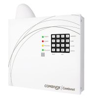 Marchio: COMBIVOX. Articolo: COMBINET 5IVE. Combinatore telefonico GSM a 5 ingressi di allarme (4 di allarme per messaggi in fonia e 4 SMS + 1 di blocco locale del ciclo di allarme). 9 numeri telefonici. 4 uscite O.C. programmabili come telecomandi remoti a menù vocale. Funzione CLIP (32 numeri telefonici) per attivazione uscite tramite squillo a costo zero.Funzioni utente a distanza tramite menù vocale per conoscere lo stato degli ingressi, consultare la memoria allarmi, conoscere il credito residuo e la data di scadenza della SIM, attivare i telecomandi etc.Funzione Antijammer e gestione automatica della SIM prepagata per credito residuo e scadenza SIM.Programmazione locale tramite tastiera e menù vocale e da PC con software dedicato. Programmazione a distanza tramite menù vocale.Alimentazione13,8 VccAssorbimento70/400 mA (stand-by/allarme) con picchi di 2 ABatteria alloggiabile12 V – 2,2 A/hIngressi di allarme4 di tipo N.C.Blocco allarmeingresso di blocco allarme di tipo N.A. e di comando remoto via telefonoMessaggio di allarme4 in fonia da 30 sec. max cad associabili agli ingressi4 SMS da 135 caratteri cad associabili agli ingressi 1 in fonia da 15 sec max associati alla funzione anti-jammer1 SMS da 135 caratteri associato alla funzione anti-jammerNumeri telefonici9 associabili alle segnalazioni di allarme32 abilitati alla funzione CLIP1 associato al dispositivo remoto da controllare o che viene controllato (funzione anti-jammer)Uscite disponibili4 di tipo O.C. programmabili come telecomandi remoti, con feedback su uno degli ingressi, attivabili tramite menù vocale, messaggi SMS comando o con funzione CLIP a costo zero. Programmabili anche per avaria GSMMessaggio di stato spontaneoin fonia di avviso avaria alimentazione, SMS di avviso avaria alimentazione, scarso credito e scadenza SIMMessaggio di stato su richiestaSMS di ricezione con tensione di alimentazione, credito residuo, scadenza SIM e livello segnale GSMProgrammazione locale– tramite tastiera e menù vocale Combivox– tramite PC con software dedicato CombivoxProgrammazione remota– da qualsiasi telefon, anche cellulare, con menù vocale Combivox chiamando il dispositivo da linea urbana o rete GSM– tramite PC e modem GSM Combivox o da telefono cellulare mediante applicativo java CombivoxFunzione Multicontrol installatore (a costo zero)da cellulare autorizzato con risposta in SMS dl credito residuo, scadenza della SIM, livello del segnale GSM e tensione di alimentazioneFunzioni accesso remoto utenteverifica stato ingressi, consultazione memoria allarmi con esito chiamate, attivazione uscite, programmazione numeri telefonici, abilitazione alla programmazione tecnica remota, programmazione della scadenza SIMGSMmodulo GSM industriale integrato sulla schedaDimensioni (L x H x P)242 x 278 x 70 mmContenitoreacciaio verniciato (colore bianco)