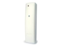 Marchio: COMBIVOX. Articolo: AMICA64 CM3. Trasmettitore tricanale su banda 433 MHz. Contatto magnetico; contatto a cordino con conteggio digitale degli impulsi programmabile; contatto inerziale con sensibilità regolabile. Portata radio: 300 m. in area libera. Batterie non in dotazione. Colore bianco. 