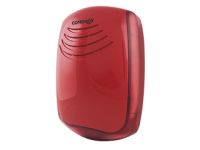 Marchio: COMBIVOX. Articolo: SIRYA OUTDOOR. Sirya Outdoor rossa con lampeggiante rossoSirena autoalimentata su BUS RS485 con design Combivox proprietario. Impostazione dei parametri (selezionetoni, associazione allarmi per area e funzionamento del lampeggiante LED per stato impianto)tramite software di programmazione e/o da tastiera della centrale. Lampeggiante a led ad alta luminositàcon strip LED aggiuntivi. Contenitore in ABS (cover verniciato per mantenersi nel tempo integro controgli agenti atmosferici) e lampeggiante in policarbonato, disponibile nelle colorazioni bianco-rosso, grigiofumèe rosso-rosso (cover - lampeggiante in policarbonato); coperchio interno in acciaio antiperforazionee antisfondamento. Protezione tramite sensore ad effetto capacitivo in grado di rilevare l’avvicinamentoed il contatto. Controllo stato batteria e manomissioni (tamper anti-strappo e anti-avvicinamento) consegnalazioni dedicate tramite i comunicatori disponibili in centrale (PSTN e GSM per Fonia e SMS, Email,Push Messenger su APP). Pressione sonora: 103dB(A) a 3m, 110dB ad 1m. Grado di protezione IP44.Dimensioni (L x H x P in mm): 311 x 225 x 92.