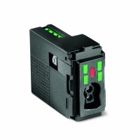 Marchio: ELKRON. Articolo: DK500M-E. Lettore chiave elettronica (mod. DK50)5 LED: 4 LED per la visualizzazione stato sistema + 1 memoria allarme2 ingressi a bordo, programmabiliCompatibile con tutta la serie di adattatori per le linee elettriche civili ElkronDisponibile versione di colore bianco DK500M-E/B cod. 80DK5100211