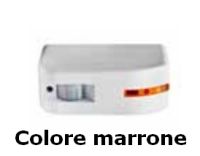 Marchio: ELKRON. Articolo: DT610/BR. Doppia tecnologia per applicazioni a centro finestra. Colore marrone.Batteria a corredo.