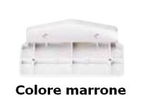 Marchio: ELKRON. Articolo: SP90°/Marrone. Staffa 90°per rilevatore DT18/DT610. Colore marrone.