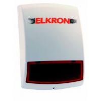 Marchio: ELKRON. Articolo: HP500. Sirena da esterno con lampeggianteTecnologia di comunicazione: radiofrequenza bidirezionaleModalità di comunicazione radio: FSKFrequenza: 868,35 MHzPortata radio: oltre 100 m in aria liberaAlimentazione: 4 pile alcaline 1,5 V tipo DAutonomia: 2 anni in condizioni d’uso normaliPotenza sonora: 104 dBA a 1 mProtezione antiapertura antiasportazioneDimensioni (L x H x P): 220 x 257 x 69 mm
