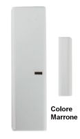 Marchio: PESS. Articolo: KNOCK Brown. Contatto magnetico radio per porte e finestre colore marrone