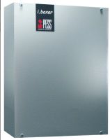 Marchio: PESS. Articolo: I.BOXER 32 - B34. Centrale a microprocessore 8 ingressi espandibili a 32 in box metallico grande e alimentatore da 3,4A Dimensioni mm b.370 x h.420 x p.90