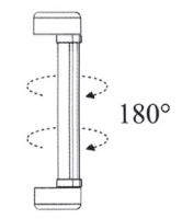 Marchio: POLITEC. Articolo: SADRIN SD. Kit n. 4 staffe snodate - permettono il movimento orizzontale delle colonne Sadrin di 180°