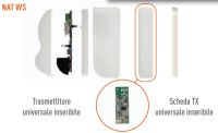 Marchio: POLITEC. Articolo: NAT WS FLAT. Rilevatore doppia tecnologia wireless.