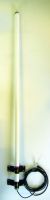 Marchio: SCANTRONIC. Articolo: 794REUR-00. Antenna 1/2 d'onda per ricevitori serie 700. Estende la portata radio dei trasmettitori. Attacco BNC e 3 m. di cavo coassiale. Completo di staffe di fissaggio. Adatta per uso ESTERNO.